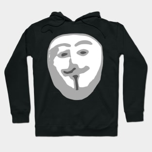 Anomalous - Scuffed Anonymous/Guy Fawkes Hoodie